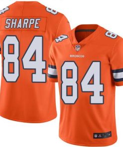 Nike Denver Broncos #84 Shannon Sharpe Orange Men's Stitched NFL Limited Rush Jersey Men's
