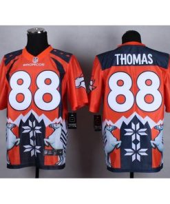 Nike Denver Broncos #88 Demaryius Thomas Orange Men's Stitched NFL Elite Noble Fashion Jersey Men's