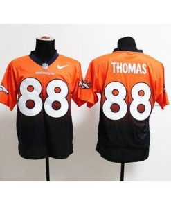 Nike Denver Broncos #88 Demaryius Thomas Orange/Navy Blue Men's Stitched NFL Elite Fadeaway Fashion Jersey Men's