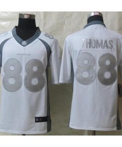 Nike Denver Broncos #88 Demaryius Thomas White Men's Stitched NFL Limited Platinum Jersey Men's