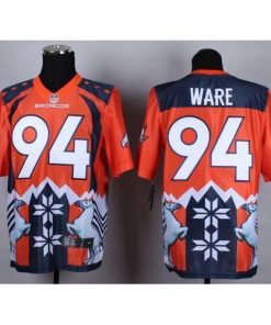 Nike Denver Broncos #94 DeMarcus Ware Orange Men's Stitched NFL Elite Noble Fashion Jersey Men's