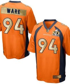 Nike Denver Broncos #94 DeMarcus Ware Orange Team Color Men's Stitched NFL Game Super Bowl 50 Collection Jersey Men's