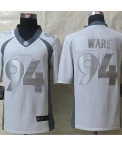 Nike Denver Broncos #94 DeMarcus Ware White Men's Stitched NFL Limited Platinum Jersey Men's