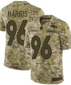 Nike Denver Broncos #96 Shelby Harris Camo Men's Stitched NFL Limited 2018 Salute To Service Jersey Men's