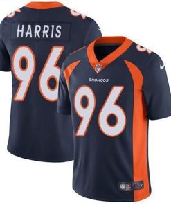 Nike Denver Broncos #96 Shelby Harris Navy Blue Alternate Men's Stitched NFL Vapor Untouchable Limited Jersey Men's