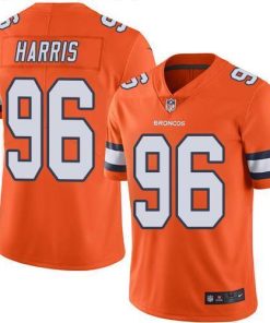 Nike Denver Broncos #96 Shelby Harris Orange Men's Stitched NFL Limited Rush Jersey Men's