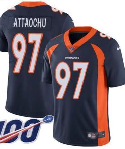 Nike Denver Broncos #97 Jeremiah Attaochu Navy Blue Alternate Men's Stitched NFL 100th Season Vapor Untouchable Limited Jersey Men's