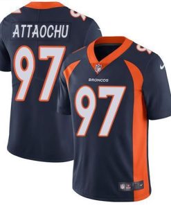 Nike Denver Broncos #97 Jeremiah Attaochu Navy Blue Alternate Men's Stitched NFL Vapor Untouchable Limited Jersey Men's