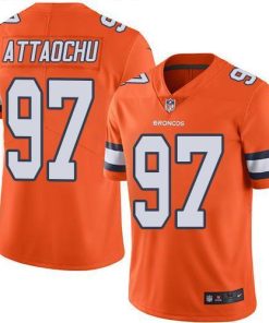 Nike Denver Broncos #97 Jeremiah Attaochu Orange Men's Stitched NFL Limited Rush Jersey Men's