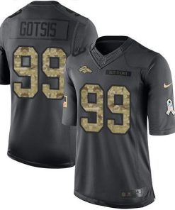 Nike Denver Broncos #99 Adam Gotsis Black Men's Stitched NFL Limited 2016 Salute to Service Jersey Men's
