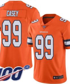 Nike Denver Broncos #99 Jurrell Casey Orange Men's Stitched NFL Limited Rush 100th Season Jersey Men's