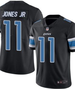 Nike Detroit Lions #11 Marvin Jones Jr Black Men's Stitched NFL Limited Rush Jersey Men's
