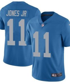Nike Detroit Lions #11 Marvin Jones Jr Blue Throwback Men's Stitched NFL Vapor Untouchable Limited Jersey Men's