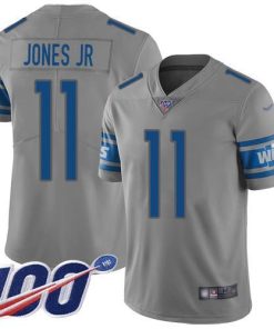 Nike Detroit Lions #11 Marvin Jones Jr Gray Men's Stitched NFL Limited Inverted Legend 100th Season Jersey Men's