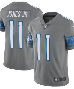 Nike Detroit Lions #11 Marvin Jones Jr Gray Men's Stitched NFL Limited Rush Jersey Men's