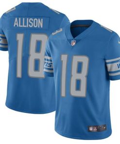 Nike Detroit Lions #18 Geronimo Allison Blue Team Color Men's Stitched NFL Vapor Untouchable Limited Jersey Men's
