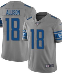 Nike Detroit Lions #18 Geronimo Allison Gray Men's Stitched NFL Limited Inverted Legend Jersey Men's