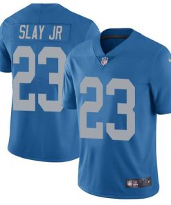 Nike Detroit Lions #23 Darius Slay Jr Blue Throwback Men's Stitched NFL Vapor Untouchable Limited Jersey Men's