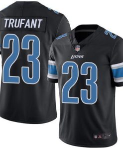 Nike Detroit Lions #23 Desmond Trufant Black Men's Stitched NFL Limited Rush Jersey Men's