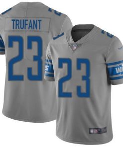 Nike Detroit Lions #23 Desmond Trufant Gray Men's Stitched NFL Limited Inverted Legend Jersey Men's
