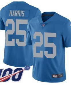 Nike Detroit Lions #25 Will Harris Blue Throwback Men's Stitched NFL 100th Season Vapor Untouchable Limited Jersey Men's