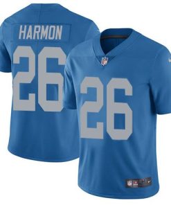 Nike Detroit Lions #26 Duron Harmon Blue Throwback Men's Stitched NFL Vapor Untouchable Limited Jersey Men's