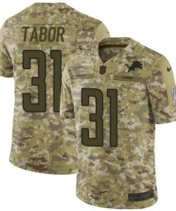 Nike Detroit Lions #31 Teez Tabor Camo Men's Stitched NFL Limited 2018 Salute To Service Jersey Men's