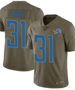 Nike Detroit Lions #31 Teez Tabor Olive Men's Stitched NFL Limited 2017 Salute to Service Jersey Men's