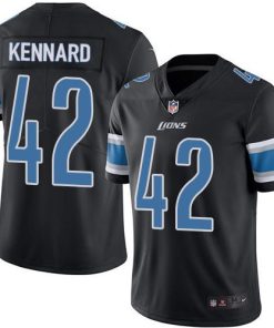 Nike Detroit Lions #42 Devon Kennard Black Men's Stitched NFL Limited Rush Jersey Men's
