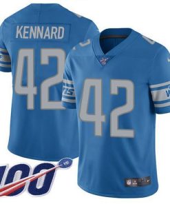 Nike Detroit Lions #42 Devon Kennard Blue Team Color Men's Stitched NFL 100th Season Vapor Untouchable Limited Jersey Men's
