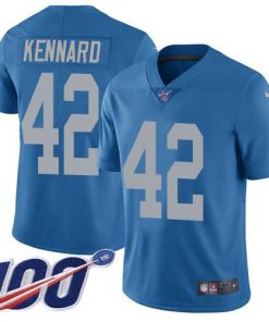 Nike Detroit Lions #42 Devon Kennard Blue Throwback Men's Stitched NFL 100th Season Vapor Untouchable Limited Jersey Men's