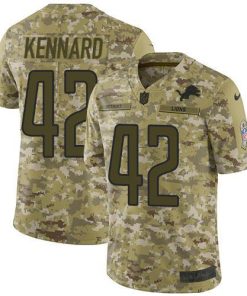 Nike Detroit Lions #42 Devon Kennard Camo Men's Stitched NFL Limited 2018 Salute To Service Jersey Men's