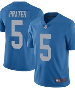 Nike Detroit Lions #5 Matt Prater Blue Throwback Men's Stitched NFL Vapor Untouchable Limited Jersey Men's