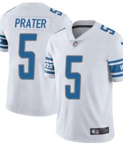 Nike Detroit Lions #5 Matt Prater White Men's Stitched NFL Vapor Untouchable Limited Jersey Men's