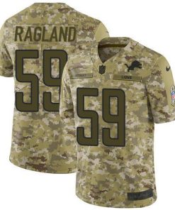 Nike Detroit Lions #59 Reggie Ragland Camo Men's Stitched NFL Limited 2018 Salute To Service Jersey Men's