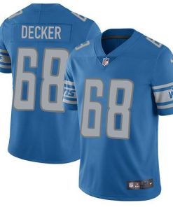 Nike Detroit Lions #68 Taylor Decker Blue Team Color Men's Stitched NFL Vapor Untouchable Limited Jersey Men's