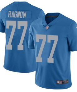 Nike Detroit Lions #77 Frank Ragnow Blue Throwback Men's Stitched NFL Vapor Untouchable Limited Jersey Men's