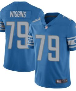 Nike Detroit Lions #79 Kenny Wiggins Blue Team Color Men's Stitched NFL Vapor Untouchable Limited Jersey Men's