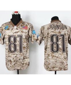 Nike Detroit Lions #81 Calvin Johnson Camo Men's Stitched NFL New Elite USMC Jersey Men's