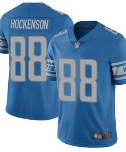 Nike Detroit Lions #88 T.J. Hockenson Blue Team Color Men's Stitched NFL Vapor Untouchable Limited Jersey Men's