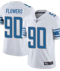 Nike Detroit Lions #90 Trey Flowers White Men's Stitched NFL Vapor Untouchable Limited Jersey Men's