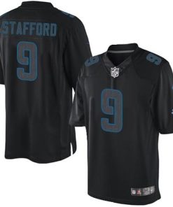 Nike Detroit Lions #9 Matthew Stafford Black Men's Stitched NFL Impact Limited Jersey Men's