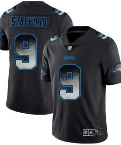 Nike Detroit Lions #9 Matthew Stafford Black Men's Stitched NFL Vapor Untouchable Limited Smoke Fashion Jersey Men's