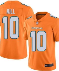 Nike Dolphins #10 Tyreek Hill Orange Men's Stitched NFL Limited Rush Jersey