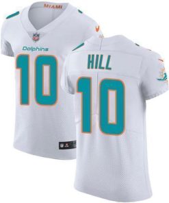 Nike Dolphins #10 Tyreek Hill White Men's Stitched NFL Vapor Untouchable Elite Jersey