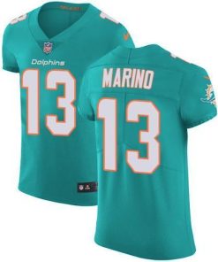 Nike Dolphins #13 Dan Marino Aqua Green Team Color Men's Stitched NFL Vapor Untouchable Elite Jersey