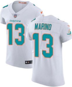 Nike Dolphins #13 Dan Marino White Men's Stitched NFL Vapor Untouchable Elite Jersey