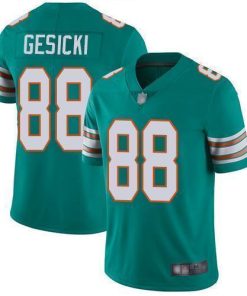 Nike Dolphins #88 Mike Gesicki Aqua Green Alternate Men's Stitched NFL Vapor Untouchable Limited Jersey