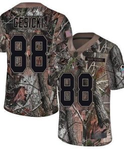 Nike Dolphins #88 Mike Gesicki Camo Men's Stitched NFL Limited Rush Realtree Jersey