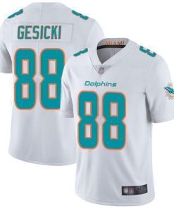 Nike Dolphins #88 Mike Gesicki White Men's Stitched NFL Vapor Untouchable Limited Jersey